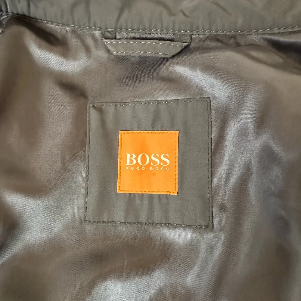 BOSS Orange Hugo Boss Men’s Black Full Zip Lightweight Jacket XL 46R Casual Zip